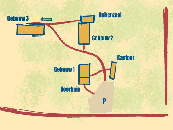 De plattegrond van Meeuwenveen Accommodaties